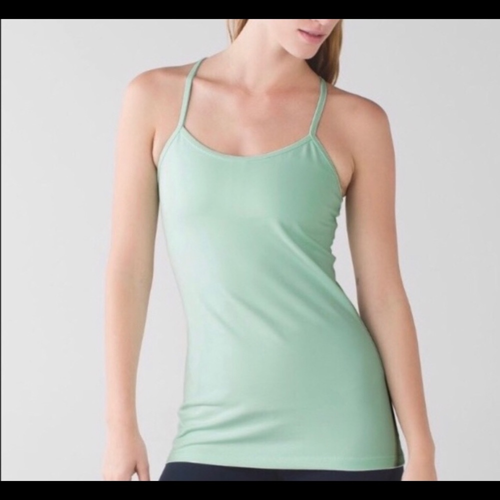 Lululemon Sea Mist Power Y Tank